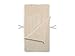 Jollein Fußsack Basic Knit Nougat - Für Babyschale Kinderautositz Gruppe 0+ und Kinderwagen - Für 3-Punkt- und 5-Punkt-Gurt - Strickmuster und Fleece Futter - Beige