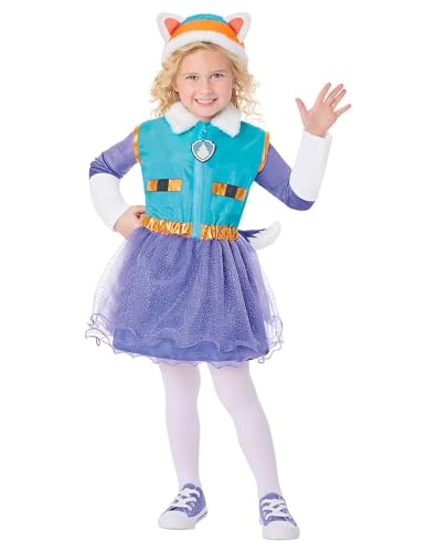 Spirit Halloween PAW Patrol Toddler Everest Costume Officially Licensed Cute Unisex Child Size 5T-6T Standard Multicolor