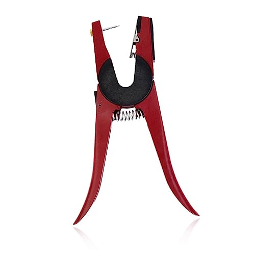 NULYLU Animal Ear Tagging Tool Set Red for Cow Sheep Pig 24 * 6.5 * 2.4cm One-Piece Design Easy to Load
