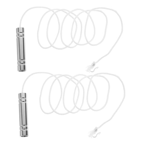 VILLCASE Easy Install 2 Pack White Light Pull Handles for Bathroom Ceiling Fan Multi-functional