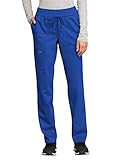 Scrubs for Women Workwear Revolution, Drawstring Cargo Pants Soft Stretch WW105, L, Royal