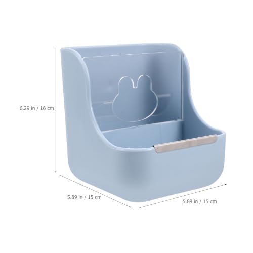 Comedero para conejos y cobayas de plástico con soporte estable 3