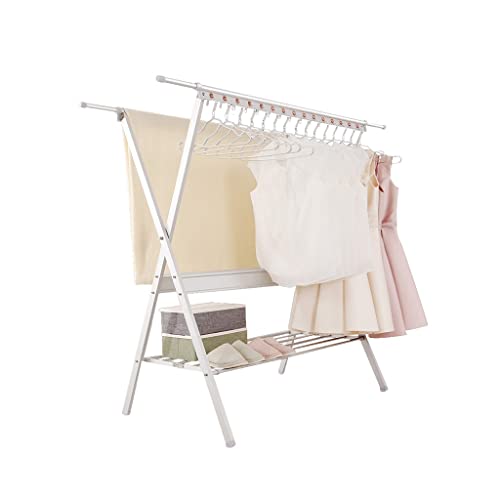 Cintre simple pliable pour vêtements de maison avec fixation sol au plafond 210 cm - 4