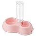 Ciotole per gatti rosa, ciotola per alimenti con bollitore automatico, ciotole per acqua e cibo per gatti e piccoli occhiali