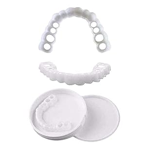 8 Paar Neptanden Veneers Snap in Teeth Veneers Kunstgebit Socket Voor Mannen En Vrouwen Cover De Imperfecte Tanden Geen…