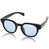 [エイトトウキョウ] 偏光サングラス メンズ ブルーライトカット メガネ スポーツ 運転用 釣り 野球 ゴルフ ランニング ジョギング UVカット ドライブ 高性能レンズ [ 鯖江企画 ] ブラック/ライトブルー LEO-8Y-2-TAC-BK-LBL