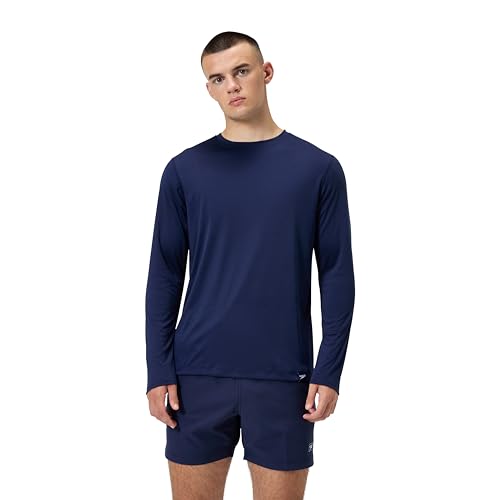 Speedo Men's Uv Swim Shirt Graphic Long Sleeve Tee