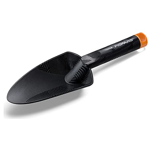 Fiskars Déplantoir, Longueur: 29 cm, Plastique renforcé de fibre de verre, Noir/Orange, Solid, 1000694