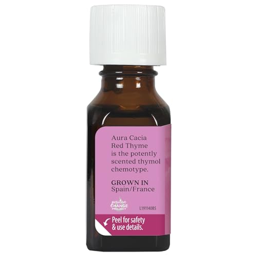Aceite Esencial de Tomillo Rojo Aura Cacia 0.5 Fl Oz miniatura 2