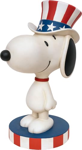 Spoontiques Snoopy Americana Garden Statue - Decorative Garden Statue - Colorful Home Dcor for Indoor or Outdoor Use - Patio Decoration - Yard Accessory