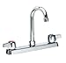 Krowne 13-802L Krowne Silver Series Faucet, Deck Mount, 8" Centers, 8-1/2" gooseneck spout, Quarter-Turn Ceramic Cartridge Valve, Low Lead Compliant????????????????????????????????????????????????