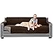 Sofa Shield Original Patent Pending Reversible X-Large Oversized Sofa Protector for Seat Width up to 78 Inch, Furniture Slipcover, 2 Inch Strap, Couch Slip Cover Throw for Dogs, Sofa, Chocolate Beige