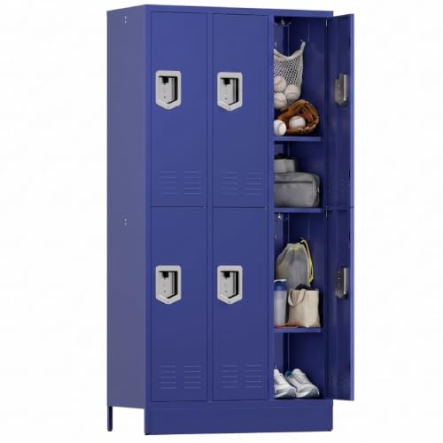 Image of BUTISOW 6 Door Metal Storage Locker for Employees, Heavy Duty Steel School