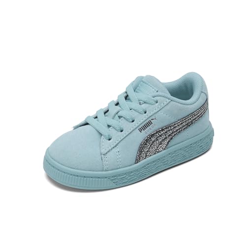 PUMA Toddler Girls Suede Aurora Lace Up Sneakers Shoes Casual - Blue2