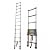 CORCI Telesladders,Heavy Dutyladder 8M/7M/6.2M/5M/4.2M/3.8M/2.6M Tall, Professional Foldingcopiladder for Rooftop Rv Attic Home Outdoor, Load 150Kg/a/5M/16.4Ft