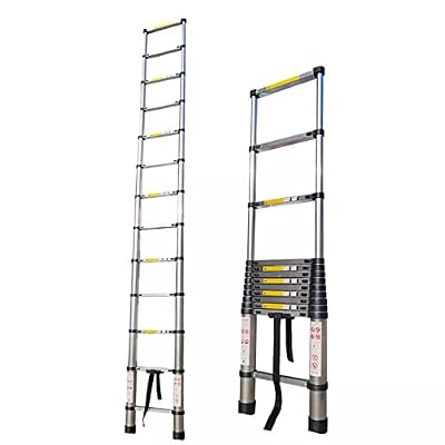 CORCI Telesladders,Heavy Dutyladder 8M/7M/6.2M/5M/4.2M/3.8M/2.6M Tall, Professional Foldingcopiladder for Rooftop Rv Attic Home Outdoor, Load 150Kg/a/5M/16.4Ft