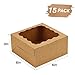 Moretoes 15pcs Cookie Boxes with Window, 6x6x3in Brown Bakery Boxes for Treats, Small Cake, Desserts, Donuts, Pastry
