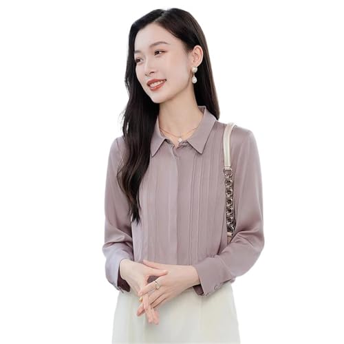 Aoleaky Elegant Long Sleeve Chiffon Shirt: Sophisticated Office & Travel