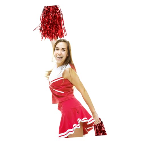 Pompons de cheerleading brillants SUPVOX (24 pcs) pour danse et sport