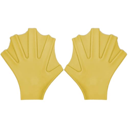 Aletas de natación diseñadas para las manos – Guantes de silicona para natación, accesorios de flotabilidad pato para adultos y adolescentes Piscina Buceo Deportes Entrenamiento