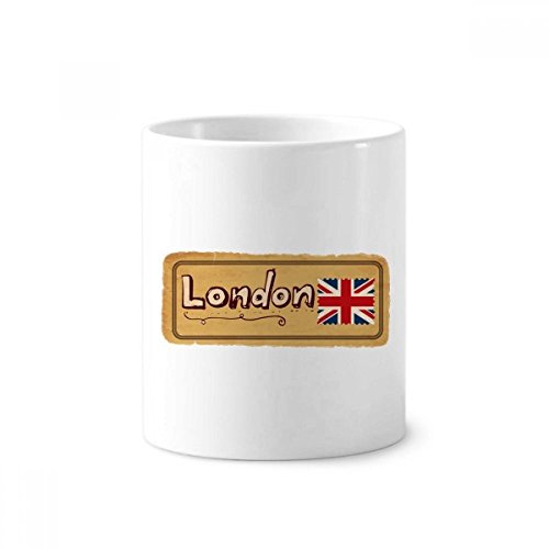 Gobelet céramique Union Jack London et pot à stylo déco britannique 350ml