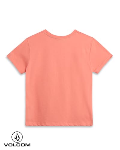 Image of Volcom Girls Shirts - Casual Crewneck Short Sleeve Graphic Tee Trendy Tops - Breathable Girls Summer Clothes