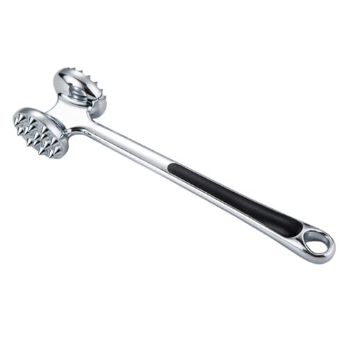 CONGARTENO Martillo de Carne Profesional de Aleación de Zinc Ablandador de Doble Cara para Cocina y Barbacoa Diseño Ergonómico para Carnes y Aves Herramienta Resistente y Ecológica