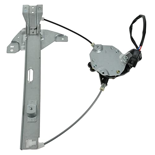Image of TRQ Rear Right Power Window Regulator & Motor Assembly Passenger Side Compatible with 2006-2013 Chevrolet Impala 2014-2016 Impala Limited