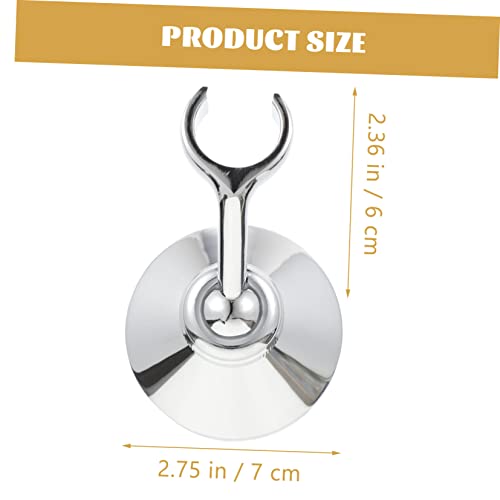 Soporte de boquilla de ducha ajustable cromado y metálico para accesorios de baño de pared 3