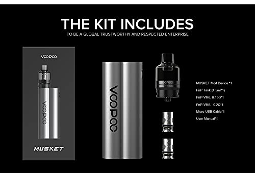 VOOPOO MUSKET E-Zigaretten Set - 120W - 4,5ml - Farbe: grün – Bild 7
