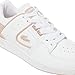 Lacoste Women's Court Cage Sneaker, White/Light Pink, 8.5