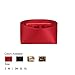 Purse Organizer Insert For Handbags, Silk Purse Organizer with Zipper, Silky Smooth, Bag Organizer For Speedy Neverfull Tote,onthego,Artsy, 6 Sizes (Slender Large, Silky Red)
