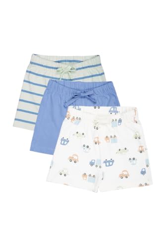 Image of Pantaloons Baby Kids 100% Cotton Printed Shorts | Regular Fit | Mid Rise Waist | Above Knee Length