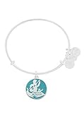 Disney Parks Alex and Ani Princess Jasmine'Unlock The Magic' ALADDIN Bangle Bracelet (Silver)
