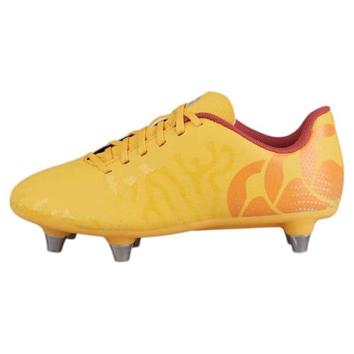 Chaussures rugby enfant Canterbury Speed Infinite Team SG ambre orange