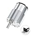 JGB37-520 DC Metal Gear Motor, High Torque Miniature Speed Reducer with Forward Reverse Control, Silver Metal Construction, Industrial and DIY Applications (600RPM 12V Bracket Motor)