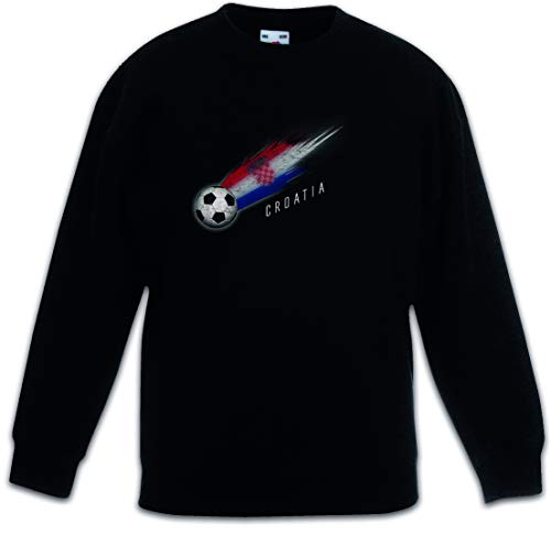 Croatia Football sweat enfant noir parfait pour l'école et le sport