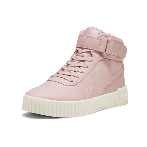 PUMA Kids Girls Carina 2.0 Mid WTR Perforated High Sneakers Shoes Casual - Pink - Size 6.5 M2