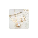 ゴールドハギーパールイヤリング女性用、パールペンダントネックレス、パールジュエリーセットウェディング誕生日ギフト彼女へのギフト, one size, 亜鉛 amazon+アウトレット+ストア+クリアランス+プライム。 亜鉛。 返品+および+返金+my+注文, ジルコン ジルコン。 販売。 アーカイブ済み+注文+in+マイ+アカウント