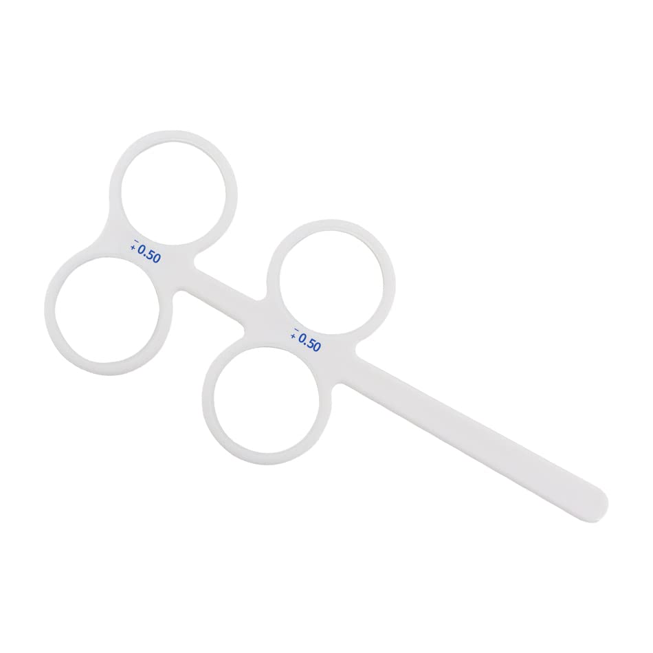Équipement d'optométrie d'occlusion de support de flipper optique en plastique de 4 lentilles de marque supérieure(0.50)