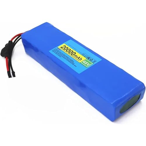 48V 20Ah 13S2P Ebike Battery Pack Electric Bicycle Replacement Battery Compatible with 0~1000W E-Bike/Electric Scooter Motor with BMS and Charger XT60+DC