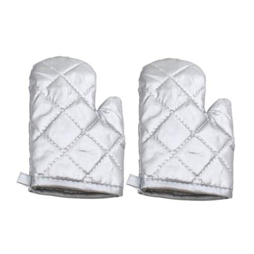 SOLUSTRE Heat Protection Gloves for Boys and Girls Oven Mitts High Temperature Resistance Child-Sized Kitchen Oven Gloves 2 Pack