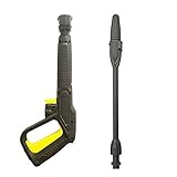 La pistola de gatillo no es compatible con la manguera de lavado a presión de estilo antiguo Karcher. Es un reemplazo ideal si la pistola de mano de tu lavadora a presión se ha dañado, y no proporciona una conexión segura a la lanza y la manguera. Comprueba la lista de modelos compatibles para asegurarte de que esta pieza de repuesto se ajusta a tu aparato.