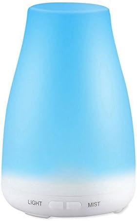 Damark 120ML 7 Color LED Ultrasonic Portable Air Humidifier Atomizer Essential Oil Diffuser with Adjustable Mist Mode, Waterless Auto Shut-off Function for Home Office Baby