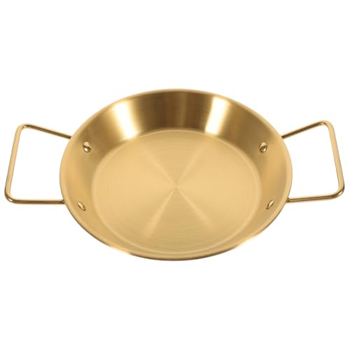 SHOWERORO Utensilio de Cocina Cacerola de Acero Inoxidable de 20 Cm con Fondo Antiadherente para Una Distribución Uniforme del Calor Sartén para Acampar