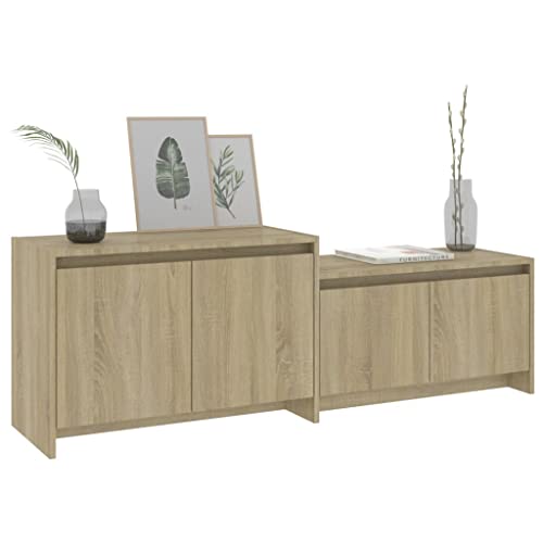 Meuble bas en bois robuste et polyvalent avec 4 portes de rangement