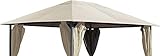 QUICK STAR Tetto di ricambio per padiglione da giardino 3x4m Copertura di ricambio per tetto da padiglione antico Beige