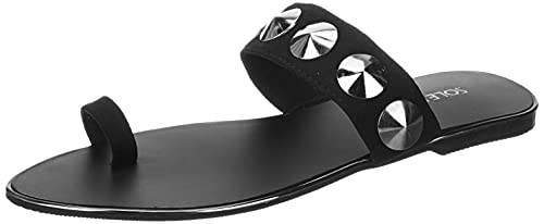 Image of Sole Head Women's 232 Black Ankle-Strap Fashion Sandals-4 Uk (37 Eu) (232Black37)