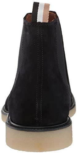 Image of BOSS mens Suede Chelsea Boot With Embossed Logo