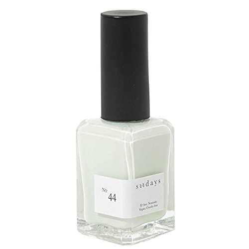 Sundays Non-Toxic Nail Polish, Glossy Shine Finish. No.44: Light Mint, Long Lasting, Vegan & Cruelty-Free, 1.7 oz